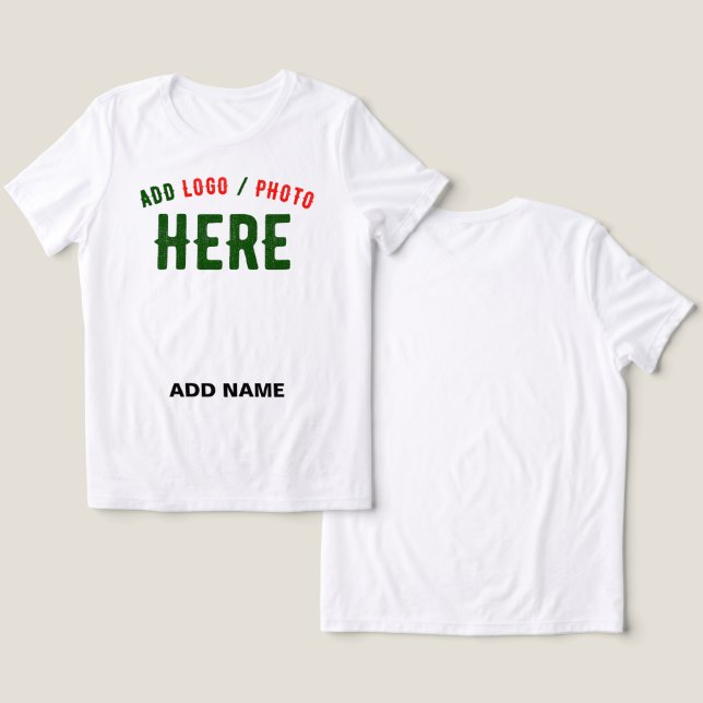 CAMISETA MARCA VERIFICADA BRANCA PERSONALIZÁVEL MODERNA (Design Frente e Verso)