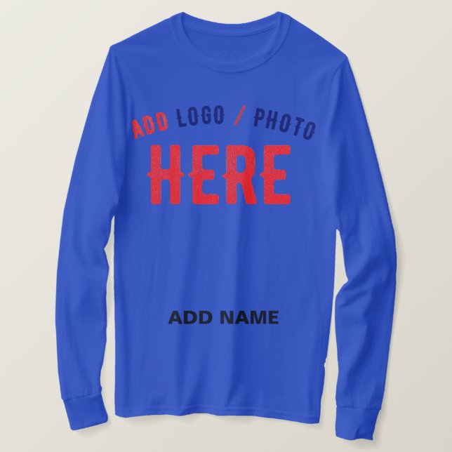 CAMISETA MARCA VERIFICADA DE ROYAL DE PROFUNDIDADE PERSONAL (Frente do Design)