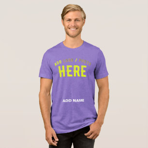 CAMISETA MARCA VERIFICADA ROXA PERSONALIZÁVEL MODERNA E STY