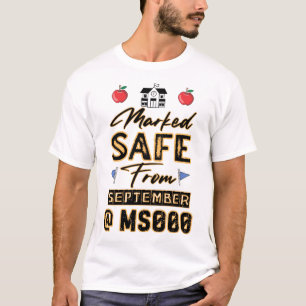 Camiseta Marcado como Seguro a partir de Setembro Personali