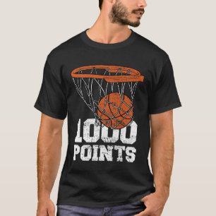 Camiseta Marcador de Basquete de 1000 Pontos Jogador de Bas