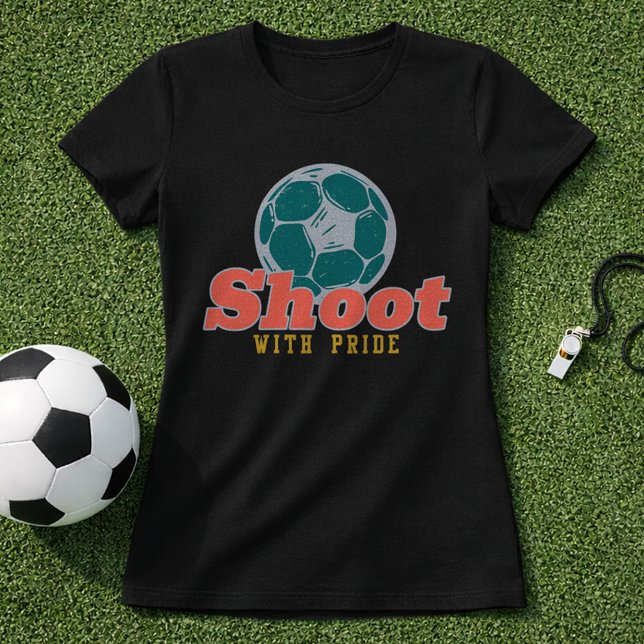 Camiseta Marcador de Gol de Futebol com Orgulho (Criador carregado)