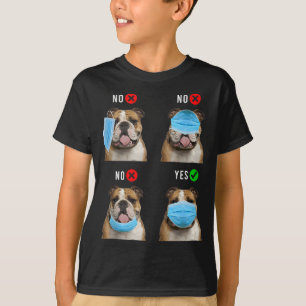 Camiseta Marcador Inglês - Posição da Máscara Direita V
