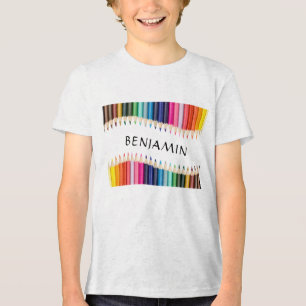Camiseta Marcadores de multicores de corte personalizados