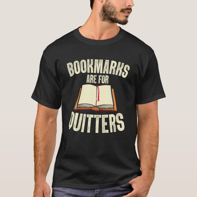 Camiseta Marcadores Engraçados São Para Quitters Lendo Bibl (Frente)