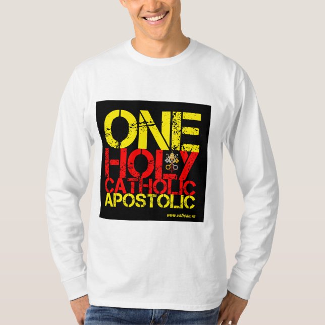 Camiseta Marcas do longsleeve da igreja (Frente)