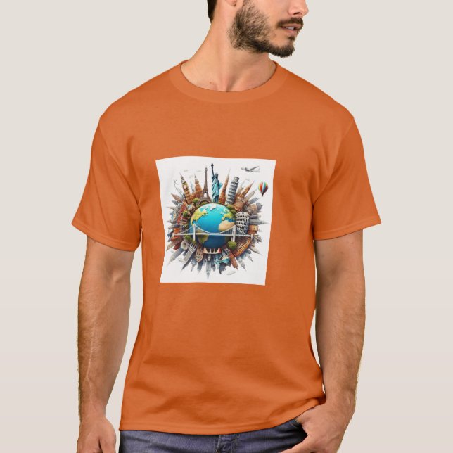 Camiseta Marcas do Mundo (Frente)
