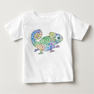 Camiseta Marcel manchado o Tshirt do bebê do camaleão