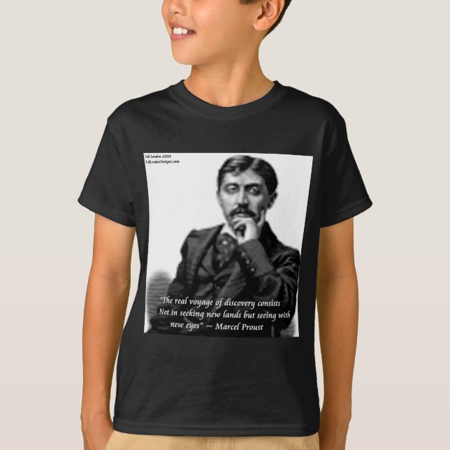 Camiseta Marcel Proust & Citação Famosa (Frente)