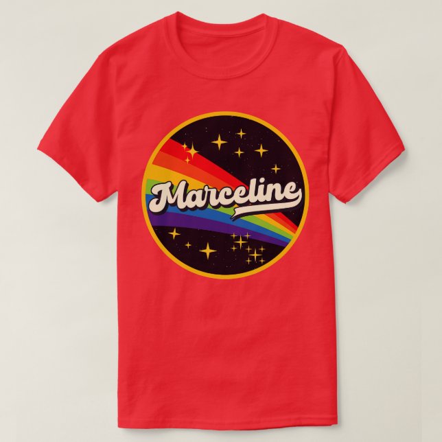 Camiseta Marceline Rainbow No Space Vintage Style (Frente do Design)