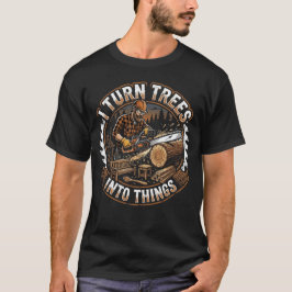 Camiseta Marceneiro Por Profissão Transformador De Árvores 