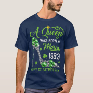 Camiseta March 1983 40th Birthday Happy St Patrick's Day Sh