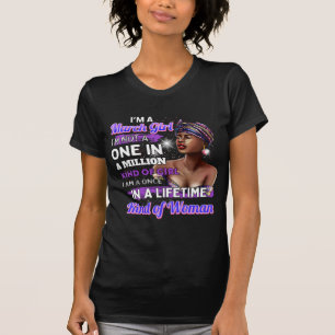 Camiseta March Girl - Aniversário de Março