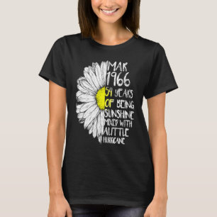 Camiseta MARCH Girl Fez Em 1966, 54º Furacão Sunshine Bi