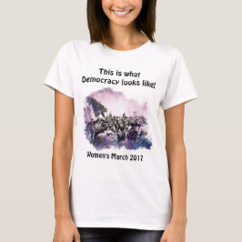 Camiseta Marcha das Mulheres É assim que a Democracia se pa