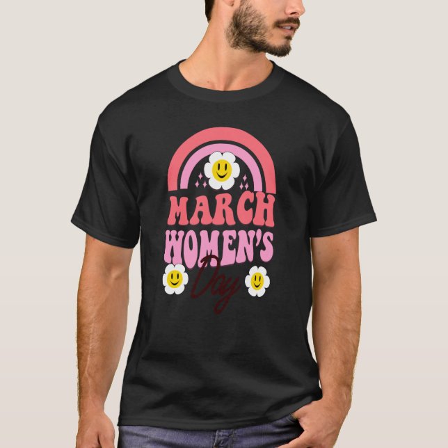 Camiseta Marcha das Mulheres História Mês Internacional das (Frente)