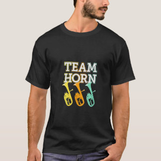Camiseta Marcha de Brass da Equipe do Alto Horn das Mulhere