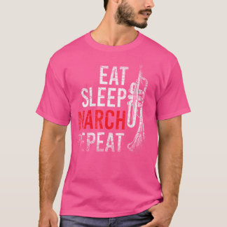 Camiseta Marcha de Repetição de Marcha do Sono