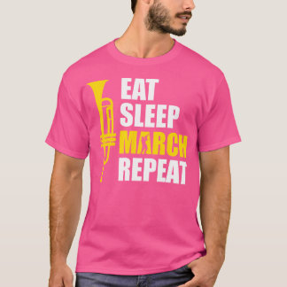 Camiseta Marcha de Repetição de Marcha do Sono