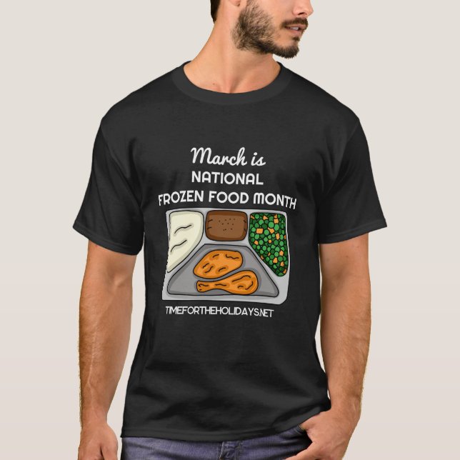 Camiseta Marcha é Mês de Comida Nacional Congelado (Frente)