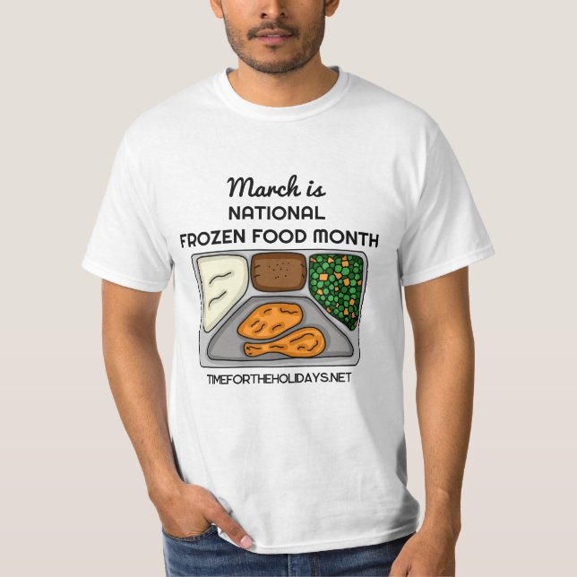 Camiseta Marcha é Mês de Comida Nacional Congelado (Frente)