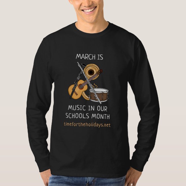 Camiseta Marcha é Música em nossas Escolas Mês (Frente)
