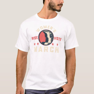 Camiseta marcha feminina e presidente de voto