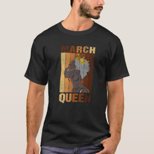 Camiseta Marcha Rainha Birthday - Mulher Negra Africana Ame