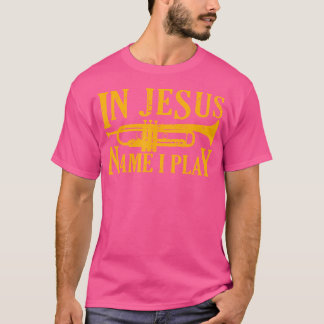 Camiseta Marchando Banda Em Nome De Jesus Eu Toco Trompete