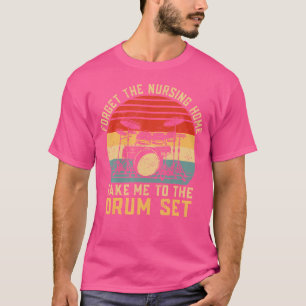 Camiseta Marchin Bass Drum Engraçado Drummer