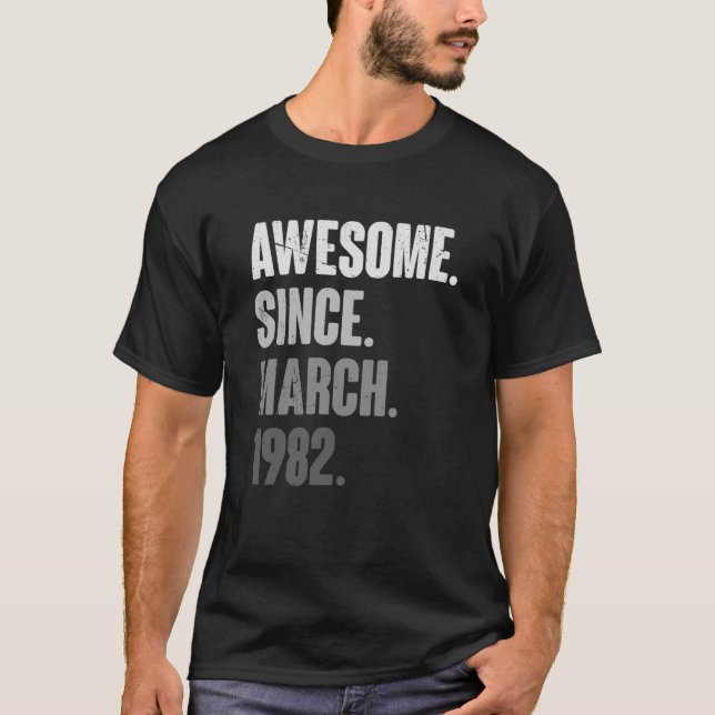Camiseta Março Aniversário 4100000 ruas Vintag 41 Anos (Frente)