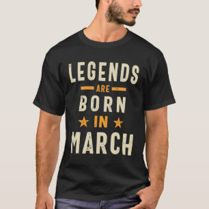 Camiseta Março Aniversário Lendas De Presente São Nasceres