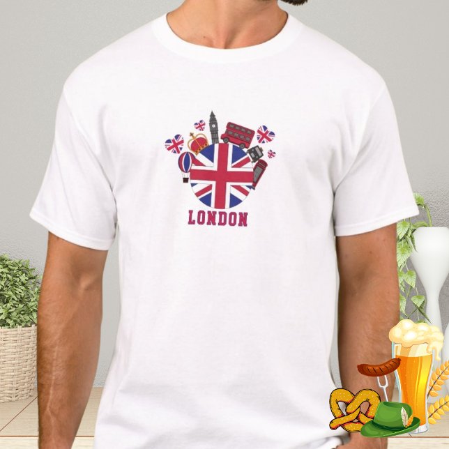 Camiseta Marco britânico Viagem London Souvenir Art (Criador carregado)