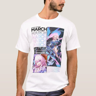Camiseta Março de 13 Character Info - Trilho Honkai Star
