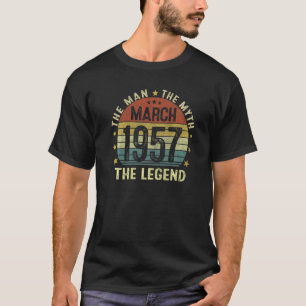 Camiseta Março De 1957 O Homem Mita Legenda 65 Anos B