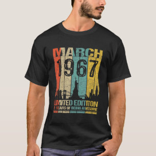 Camiseta Março De 1967 Edição Limitada, 55 Anos De Aweso
