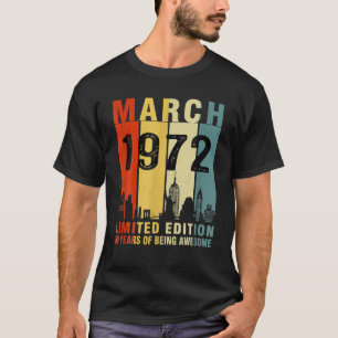 Camiseta Março De 1972 Edição Limitada, 50 Anos De Está