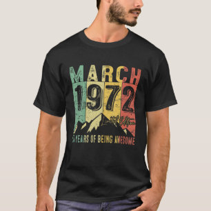 Camiseta Março De 1972, Por Edição Limitada, 50 Anos De