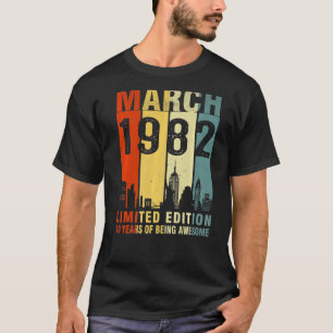 Camiseta Março De 1982 40 Anos De Esforço