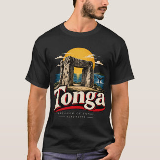 Camiseta Marco de Viagem Antigo de Tonga
