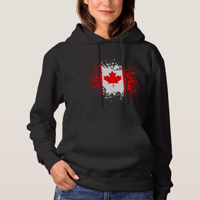 Camiseta Marco do Souvenir do Canadá, Viagem de Bandeira Br (Frente)