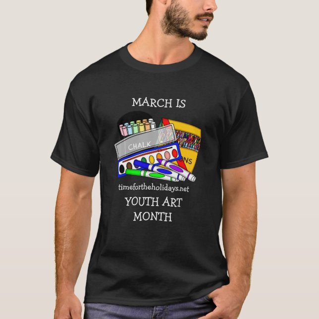 Camiseta Março é Arte Juvenil Mês (Frente)