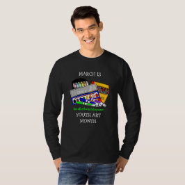 Camiseta Março é Arte Juvenil Mês