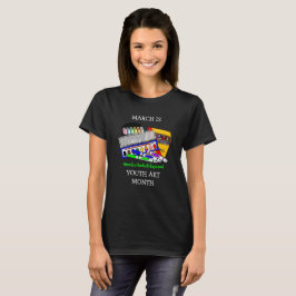 Camiseta Março é Arte Juvenil Mês