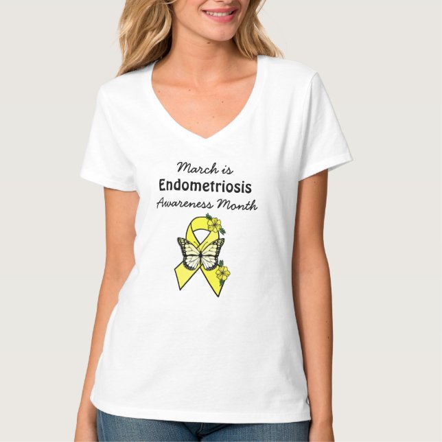 Camiseta Março é Endometriose Mês de Sensibilização (Frente)