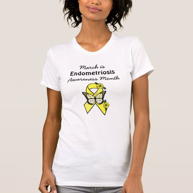 Camiseta Março é Endometriose Mês de Sensibilização (Frente)