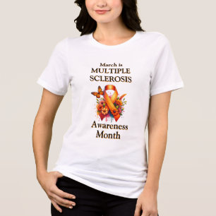 Camiseta Março é Faixa de Mês de Consciência da Esclerose M