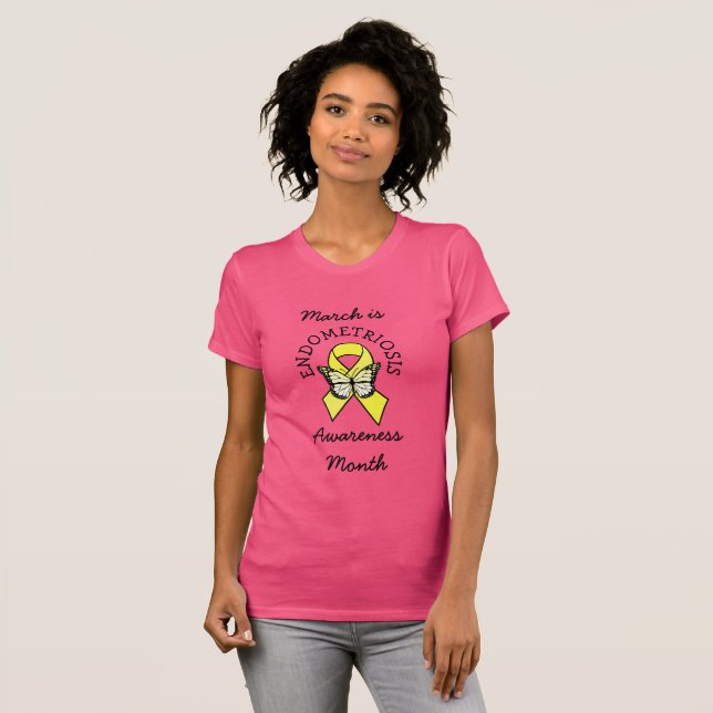 Camiseta Março é Mês de Consciência da Endometriose (Frente Completa)