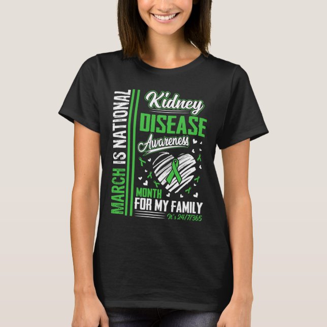 Camiseta Março é mês de consciência nacional sobre a doença (Frente)