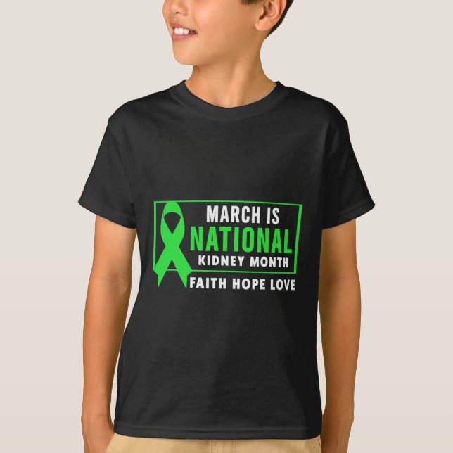 Camiseta Março é mês de consciência nacional sobre a doença (Frente)